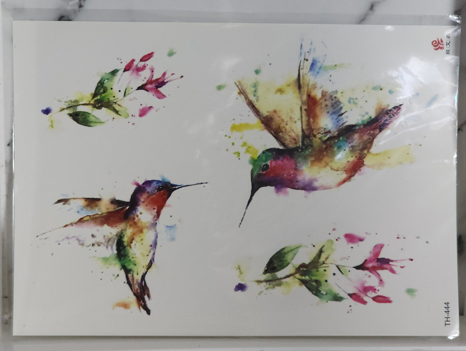 Watercolor Temporary Tattoos