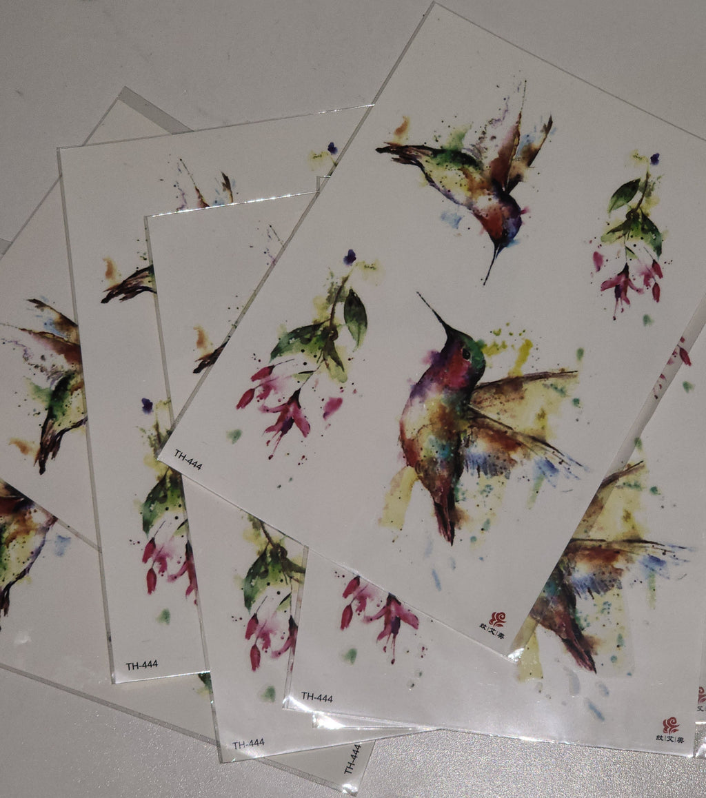 Watercolor Temporary Tattoos