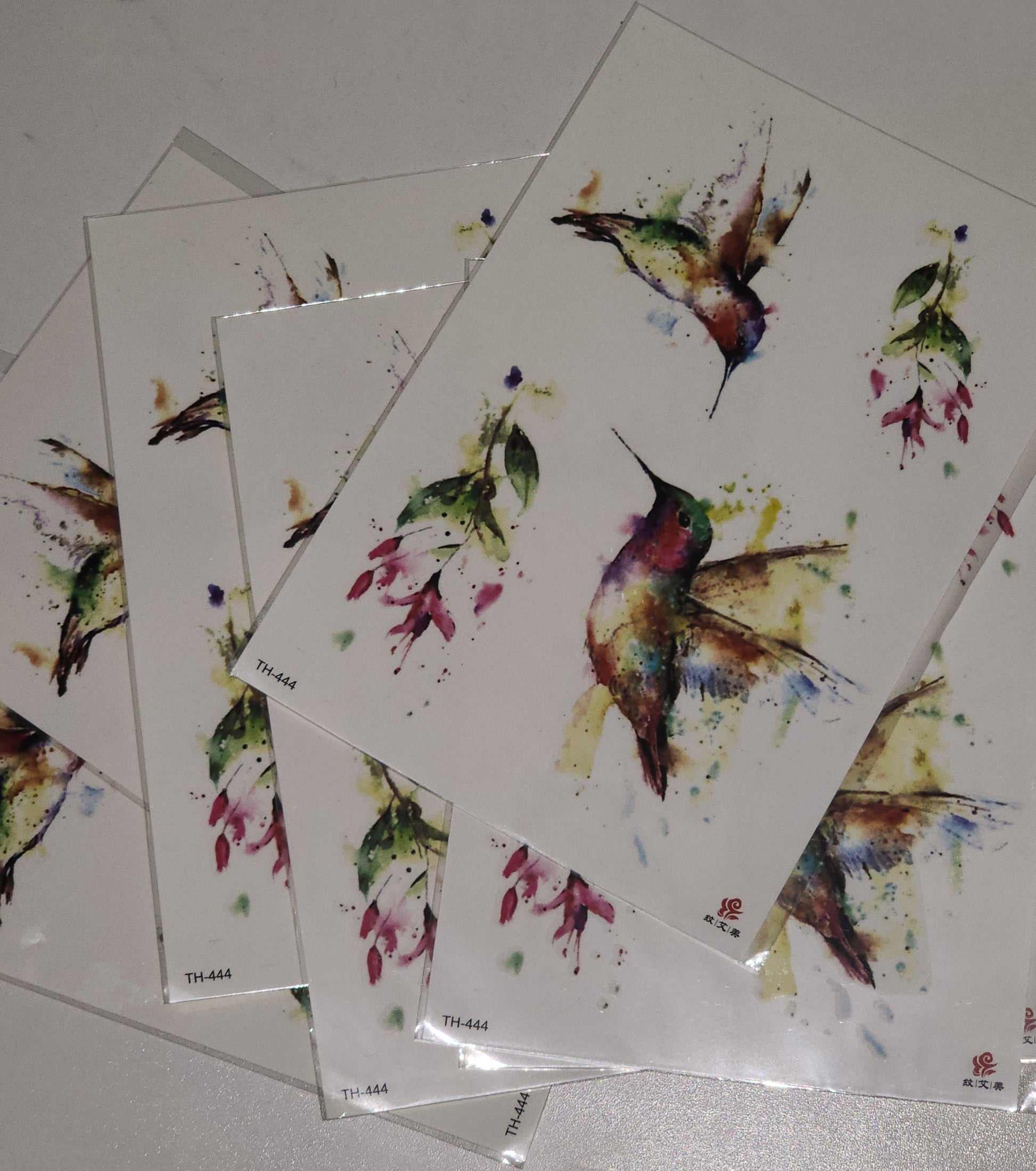 Watercolor Temporary Tattoos