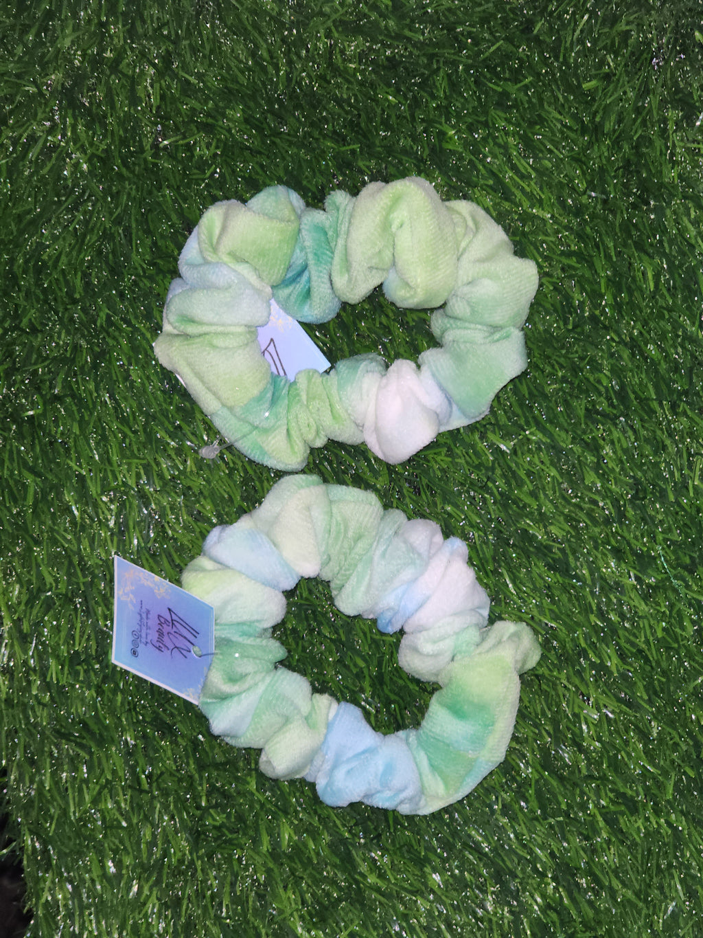 Velvet Tie-Dye Scrunchies