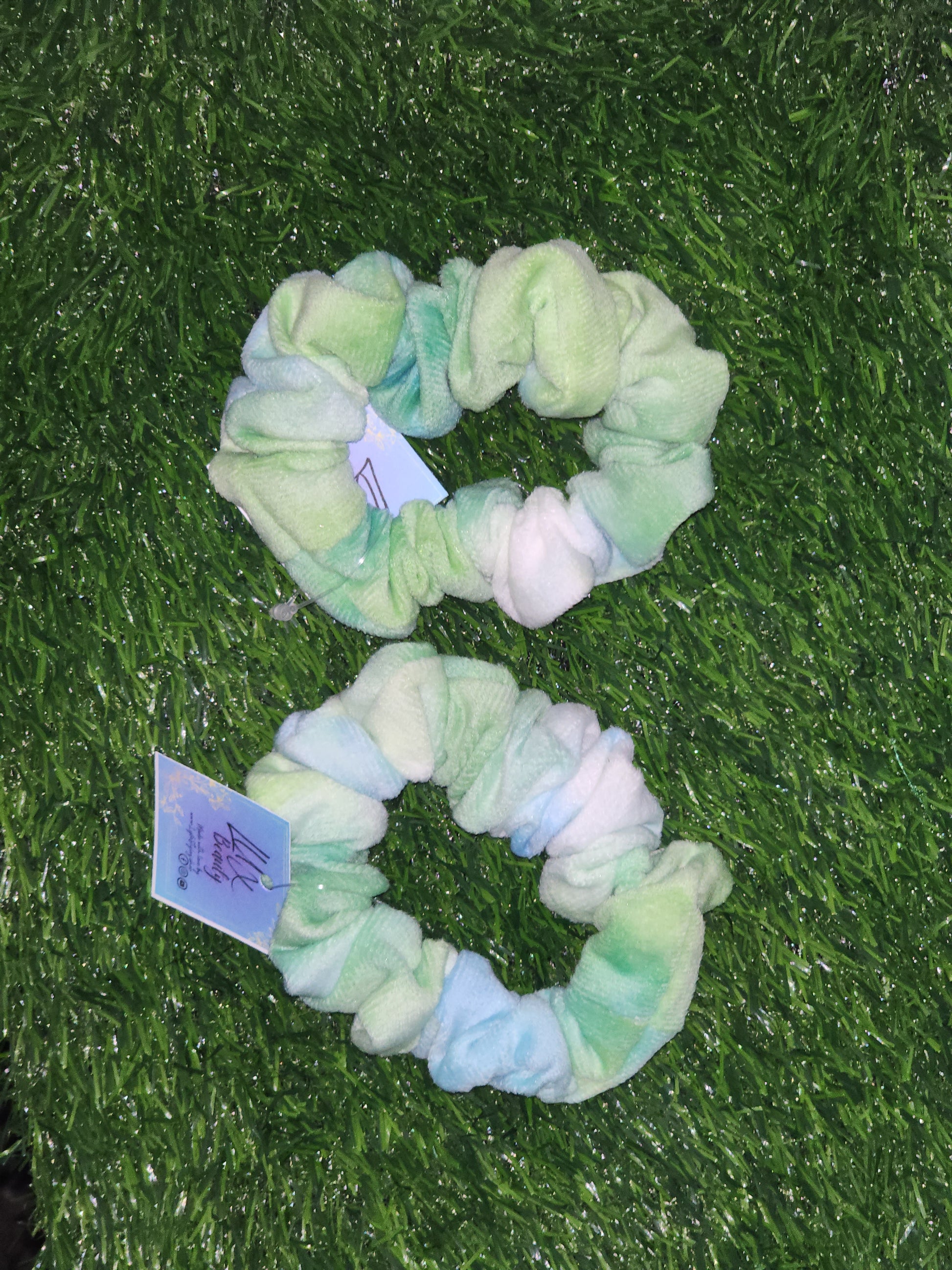 Velvet Tie-Dye Scrunchies