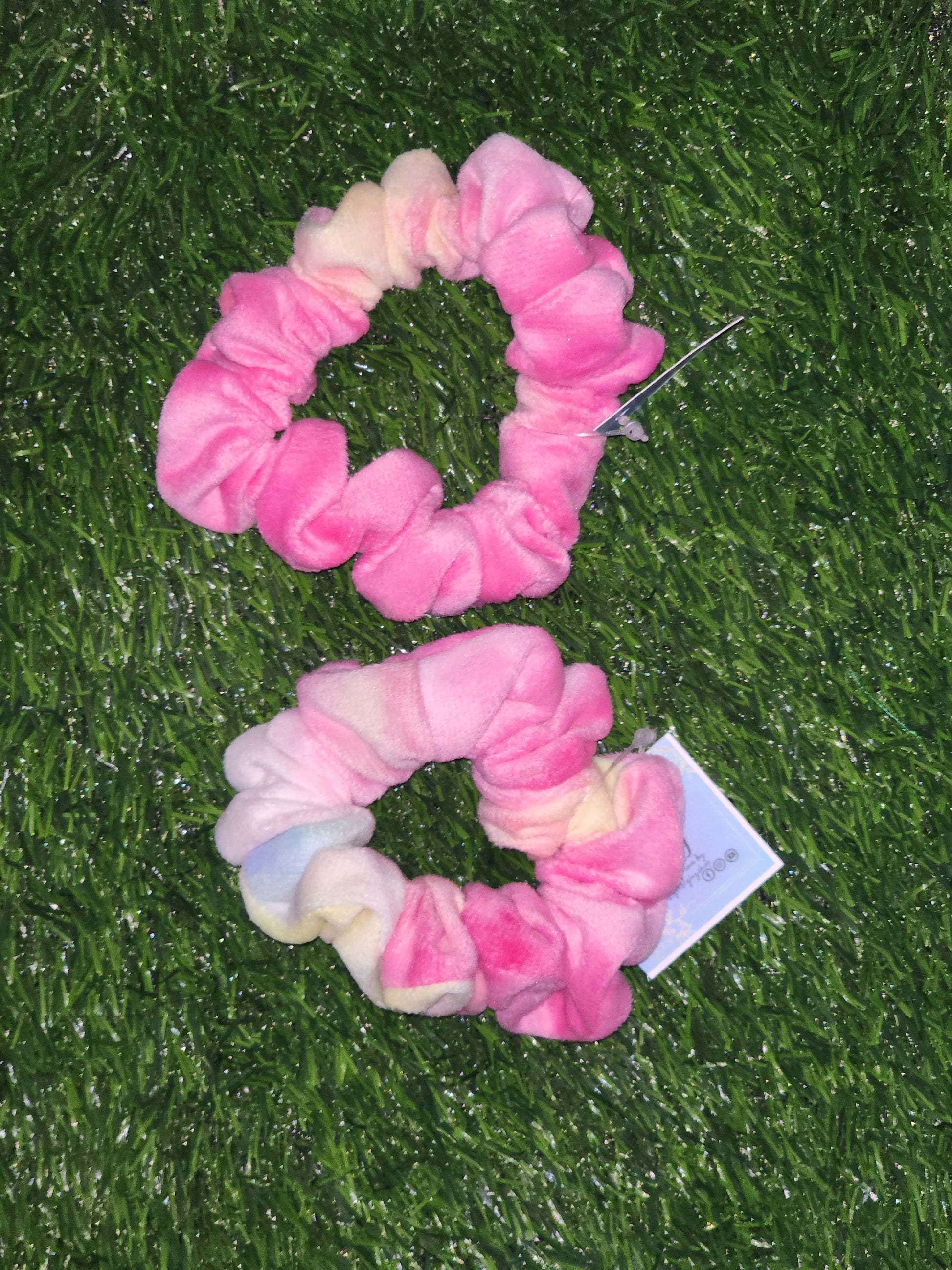 Velvet Tie-Dye Scrunchies